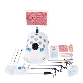 Laparoscopic Trainer Portable Box; Laparoscopic Surgery Simulator Interchangeable Modules; Simulador Laparoscopia Practice Model for Medical Students & Clinical Skills (Set 1) in Kuwait