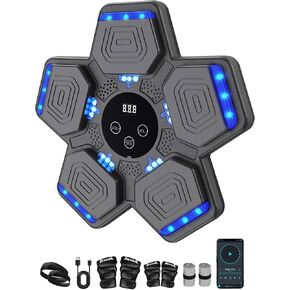 آلة الملاكمة للموسيقى للأطفال البالغين ، معدات تدريب ذكية بلوتوث مع 4 قفازات ، ألعاب مثبتة على الحائط ، آلة التمارين الرياضية للتدريب الرشيق ، تخفيف الإجهاد in Kuwait