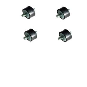 Pack of 4 Rubber Vibration Isolator Mounts - 1-3/8" Diameter x 3/4" Height, 3/8-16 Thread x 5/8" Long Male/Male Studs - for Motors, Compressors, Pumps in Kuwait