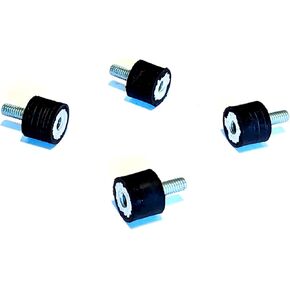 4 Rubber Vibration Isolator Mounts (1" Diameter x 3/4" Height) 5/16-18 x 3/4" Long Stud Male Female in Kuwait