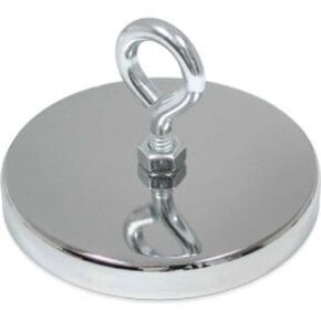 Master Magnetics Ceramic Hang-It Magnet RB80EB with Attached Eyebolt 95 Lbs. Pull Chrome Plating in Saudi Arabia