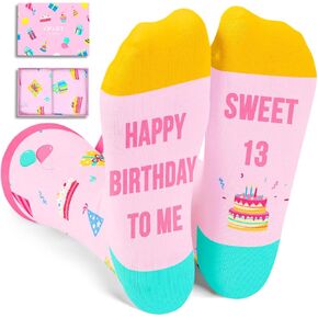 Zmart Birthday Gift Ideas Socks - Sweet 16 Sweet 18 Year Old Gifts for Teen Girls Boys in Kuwait
