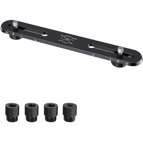 Stereo Array Spacing Mic Bar, Portable Dual Microphone Mount, Precision ORTF XY Stereo Bar, Lightweight Mic Holder for Podcast, Field Recording, 1/4", 3/8" & 5/8" Thread Adapter Fits Most Mic Stands in Kuwait