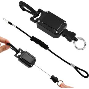 CB Mic Holder, Retractable 360° Rotatable Microphone Hanger Keeper, Mic Tether Stainless Steel Cord with Adjustable Mount Kit, CB Radio Accessory for Truck Driver in Kuwait