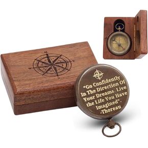 Compass Gift for Mom/Dad, Vintage Pocket Compass Engraved with Go Confidently Customized Gifts for Women/Men, Baptism 2026 Communion Christian Luxury Gift, Anniversary or Keepsake in Kuwait