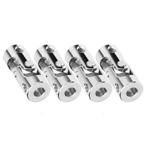 8pcs Steel Universal Joint 4mm to 4mm Coupling Connector Rotatable Model DIY Motor Shaft Fitting Shaft Adjustable in Kuwait