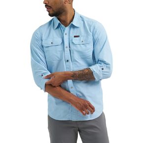 ATG by Wrangler Men's Long Sleeve Mixed Material Shirt in Kuwait
