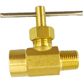 17-1901 Brass Needle Valve, 1/8 Inch Female Pipe Thread x 1/8 Inch Male Pipe Thread, Straight Flow Control Valve 1/8" FPT x 1/8" MPT in Saudi Arabia