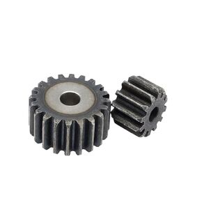 ترس ترس محرك فولاذي شديد التحمل قطعة واحدة 2 وضع ترس حفز معدن فولاذي 10-25 سمك الأسنان 20 مم لتروس محرك النقل الصناعي 2 متر (17 سنًا - OD 38 مم) in Kuwait