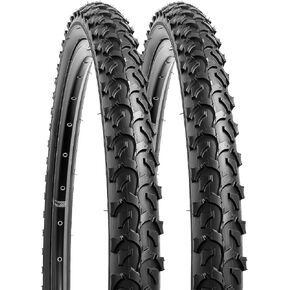 YUNSCM 2-PCS 26" Bike Tires 26 X 2.10/54-559and 26" Heavy Duty Bike Tubes Schrader Valve Compatible with 26x1.95 26x2.0 26x2.10 26x2.125 Bike Bicycle Tires and Tubes (Y-1063) in Kuwait