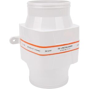 4in 270CFM Bilge Air Blower, in Line Electric Marine Boat Air Blower, ABS Plastic, 24V Airflow Blower with 6 Fan for Compartment Ventilation in Kuwait