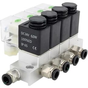 2V025-06 DC12V 24V 220V 110V هوائي الملف اللولبي صمام 2 عادة مغلقة الهواء الملف اللولبي صمام خرطوشة صمام الملف اللولبي 2V025-08 (AC110V 6 مللي متر تركيبات) in Kuwait