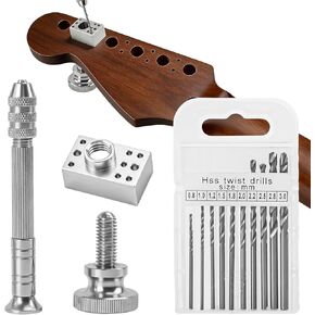 أداة تثبيت موالف الجيتار، أداة تثبيت موالف الجيتار - مجموعة قوالب كاملة مكونة من 6 دبابيس - متوافقة مع Fender Stratocaster/Telecaster والجيتار الكهربائي Squier in Kuwait