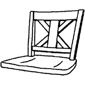 قطعة بديلة للمعجم، ظهر X مع مقعد، الجزء رقم 1، أسود in Kuwait