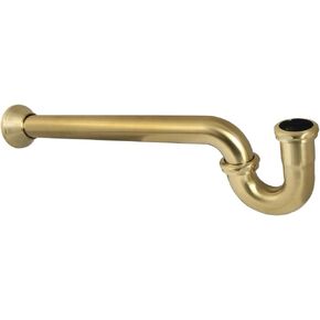 Kingston Brass CC5246 Vintage 1-1/4 x 1-1/2 in. P-Trap with Bell Flange, 19 in. Length, 18 Gauge, 19'' (L) x 3'' (W) x 5-1/16'' (H), Polished Nickel in Kuwait