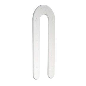 CRL Clear 1/16" x 3-1/2" Plastic Horseshoe Shims - CHS16 - Pack of 100 in Kuwait