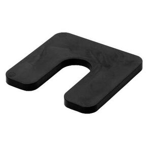 1/4 x 3 x 4 Plastic U-Shims - Black - 35/Package in Kuwait