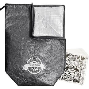 BBQ Blanket for Resting Meat - 21" Reusable Insulated Brisket Bag, Leakproof Aluminum-Lined Resting Bag with 25 Sheets Food-Grade Butcher Paper, Meat Warmer for Smoker & Grilling Accessories in Saudi Arabia