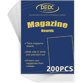 DEDC 100Pcs Magazine Protectors for Collectors, Magazine Sleeves Only - Acid-Free Plastic Sleeves for Storage, Replacement, or DIY Projects (23x30cm) in Kuwait