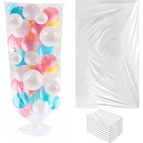 Balloon Transport Bags 8 Pack - 98.4"x59" Heavy-Duty Reusable Clear Plastic Bags for Large Inflated Balloons, Balloon Arch Storage, Party Decoration Supplies in Kuwait