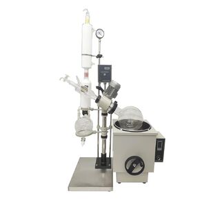 TECHTONGDA 10L Rotary Evaporator 0-120rpm Speed 110V Lab Evaporator Rotary with Double Coil Condenser, Heating Water/Oil Bath with Intelligent Temperature Control System, Manual Lifting Rotavap in Saudi Arabia