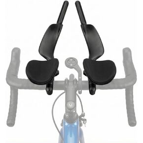 TT دراجة المقود قضبان هوائية تمديد لدراجة الطريق، ألياف الكربون دراجة مسند الذراع شريط كليب على القضبان الهوائية، لمحاكمة وقت الترياتلون، الحصى، الدراجات الجبلية MTB، المقاود قطرة متكاملة (للجولة) in Kuwait