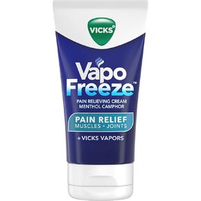 Vicks VapoFreeze Menthol Pain Relieving Cream 3oz, for Muscles & Joint Pain Associated with Arthritis, Simple Backaches, Strains, Sprains, Bruises, Vicks Vapors, Penetrating Formula in Saudi Arabia
