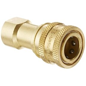 Eaton Hansen B2H16 تركيب هيدروليكي للتبادل ISO-B من النحاس، مقبس مع صمام، 1/4 بوصة - 18 NPTF أنثى، جسم 1/4 بوصة in Kuwait