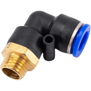 هوائي موصل سريع الكوع PL الخارجية M الموضوع M6 M8 M10 M12 PU أنابيب هواء 6 8 10 12 مللي متر PL6-M8X1 M8x1.25 M10x1.5 M16x1(PL6-M10X1) in Kuwait