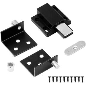 Generic Door Pivot Hinges with Bushing Magnetic Catch Latch,Pivot Hinges Concealed Hinges for Wood Door/Furniture Cabinet/Drawer ect (Silver, Large 1 Door) in Kuwait