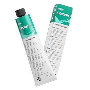 Molykote 111 Compound 150g 5.3oz, General Purpose O-Ring and Valve Lubricant Electrical Damping Medium Anti-Adhesion and Sealing Water Resistance Wide Temperature NLGI Grade 3-4 Translucent White in Kuwait
