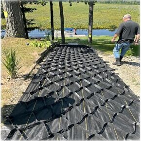 2" Height Slope Yard Geo Grid - Durable Driveway Stabilization Grid for Gravel, Soil, Rocks & Grass - Versatile Multi-Size Options for Enhanced Support & Drainage in Kuwait