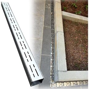 Stainless Steel Channel Drain Grate Cover for French Drain - Removable Grating Kit for Yard, Garden, Landscape, Driveway & Sports Courts - 7x5cm/2.8x2in in Kuwait