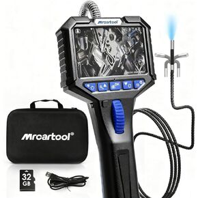 Inspection Camera with 6 Light, Two-Way 210° Articulating Borescope with 6.25mm Lens Snake Camera for Mechanic Inspections in Kuwait