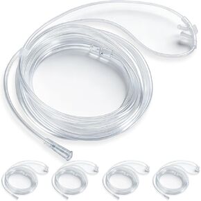 5 عبوات من قنية أنف الأكسجين بطول 16 قدمًا للبالغين، أنابيب أكسجين ناعمة، أنابيب أنف قنية، مقاومة للتشابك، أنبوب خفيف الوزن in Kuwait