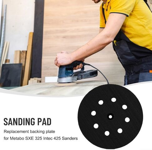 5Inch 125mm Backing Pad Sanding Support Plate for Metabo 325 Intec 425 Sanders, 8 Holes Replacement Polishing Disc in Saudi Arabia