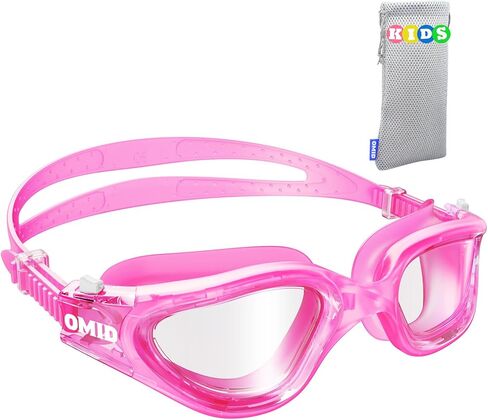 OMID Kids Swim Goggles, P2mini Lite Clear Lens Comfortable Kids Goggles for kids 6-14 in Kuwait