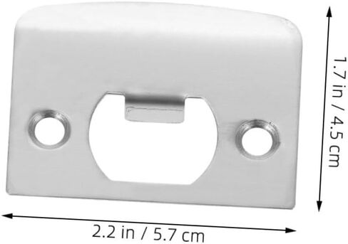 مجموعة أطباق 6 قطع من الفولاذ المقاوم للصدأ لتعزيز الباب وأمانه - ألواح غطاء قفل متينة للاستخدام الداخلي والخارجي in Kuwait