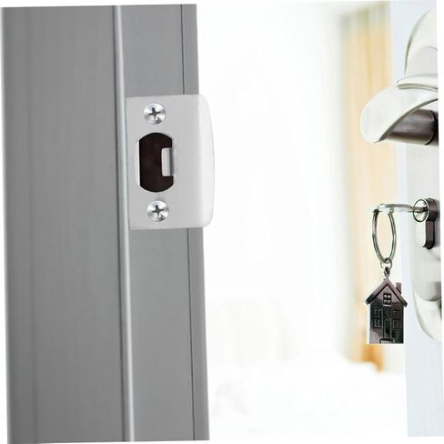 مجموعة أطباق 6 قطع من الفولاذ المقاوم للصدأ لتعزيز الباب وأمانه - ألواح غطاء قفل متينة للاستخدام الداخلي والخارجي in Kuwait