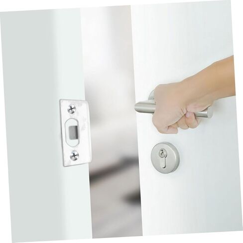 مجموعة أطباق 6 قطع من الفولاذ المقاوم للصدأ لتعزيز الباب وأمانه - ألواح غطاء قفل متينة للاستخدام الداخلي والخارجي in Kuwait