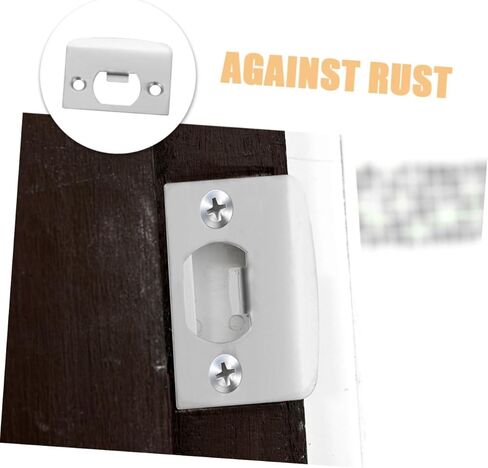 مجموعة أطباق 6 قطع من الفولاذ المقاوم للصدأ لتعزيز الباب وأمانه - ألواح غطاء قفل متينة للاستخدام الداخلي والخارجي in Kuwait