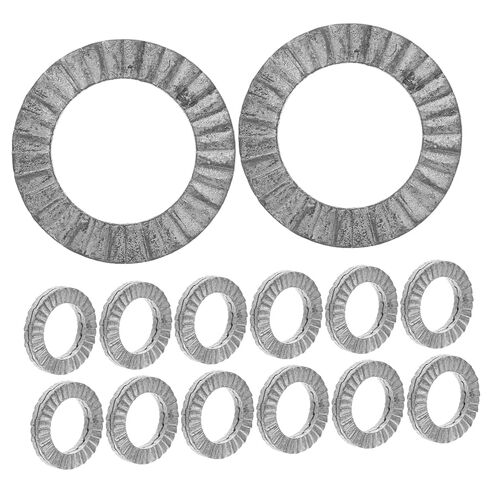 20Pcs Wedge Locking Washers Double Wedge Spring Washers for Screws and Bolts Heavy Duty Manganese Steel Anti-Loose Vibration Resistant Secure Fastening for Industrial and Home Use in Saudi Arabia