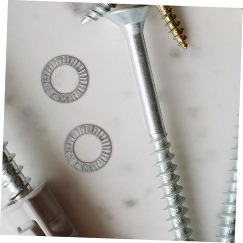 20Pcs Wedge Locking Washers Double Wedge Spring Washers for Screws and Bolts Heavy Duty Manganese Steel Anti-Loose Vibration Resistant Secure Fastening for Industrial and Home Use in Saudi Arabia