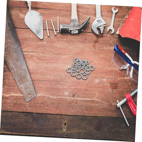 20Pcs Wedge Locking Washers Double Wedge Spring Washers for Screws and Bolts Heavy Duty Manganese Steel Anti-Loose Vibration Resistant Secure Fastening for Industrial and Home Use in Saudi Arabia