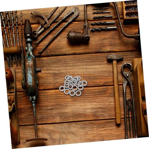 20Pcs Wedge Locking Washers Double Wedge Spring Washers for Screws and Bolts Heavy Duty Manganese Steel Anti-Loose Vibration Resistant Secure Fastening for Industrial and Home Use in Saudi Arabia