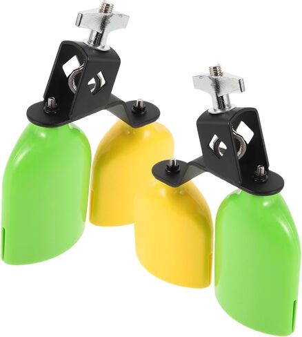 1pair Tone Cowbell Set Drum Bells for Percussion Bright and Easy to Play for Musical Events and Beginners in Saudi Arabia