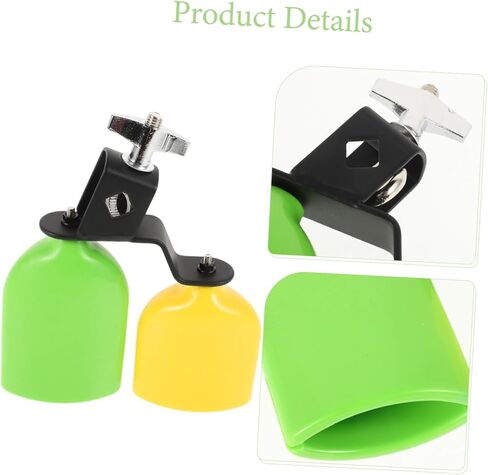1pair Tone Cowbell Set Drum Bells for Percussion Bright and Easy to Play for Musical Events and Beginners in Saudi Arabia