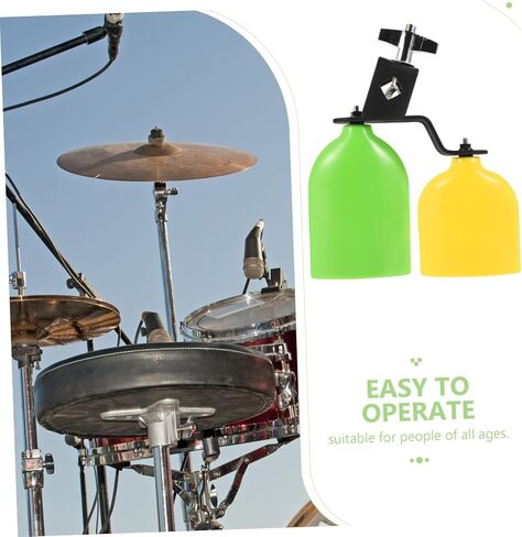 1pair Tone Cowbell Set Drum Bells for Percussion Bright and Easy to Play for Musical Events and Beginners in Saudi Arabia