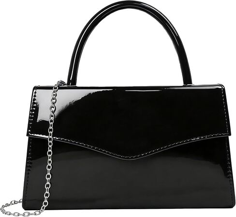 حقيبة مسائية للنساء الجلدية بريق برازين الحفلات قابض الزفاف المحافظ على حقائب يد الكوكتيل مع براءات الاختراع in Kuwait