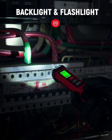 KAIWEETS Non-Contact Voltage Tester Pen, Dual Range AC 12V/70V-1000V Electrical Tester with LCD Display, CAT IV 1000V, Signal Percentage, Buzzer Alarm, Live Wire Detector and Breakpoint Finder in Kuwait